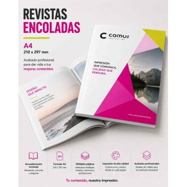 Revista encolada A4