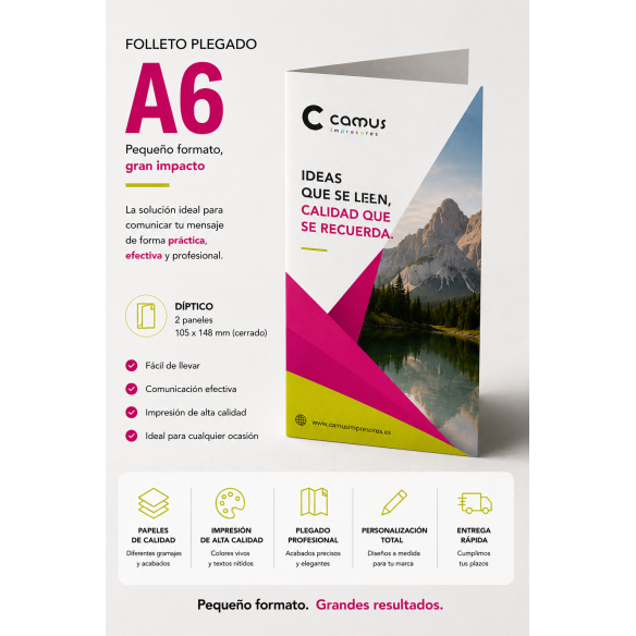 Folletos plegados A6