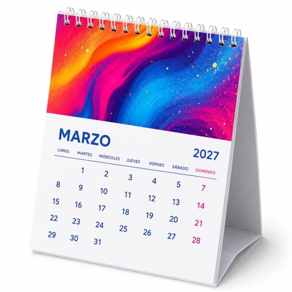 Calendario de mesa 14,8 x 14,8 cm
